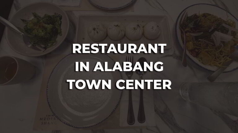 best restaurant in alabang town center philippines, restaurant in alabang town center