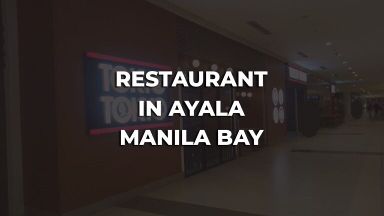 best restaurant in ayala manila bay philippines