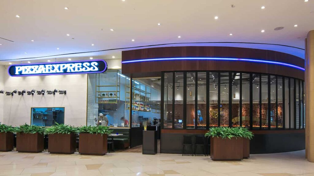 picture of pizza express philippines, restaurant in uptown mall