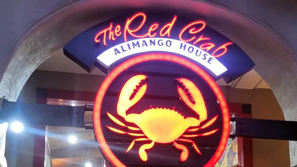 picture of red crab, restaurant in tomas morato
