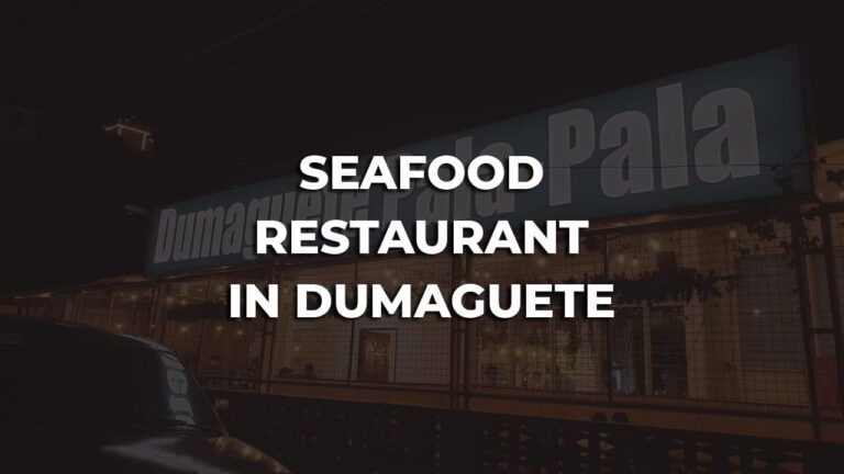 cozy & best seafood restaurant in dumaguete philippines