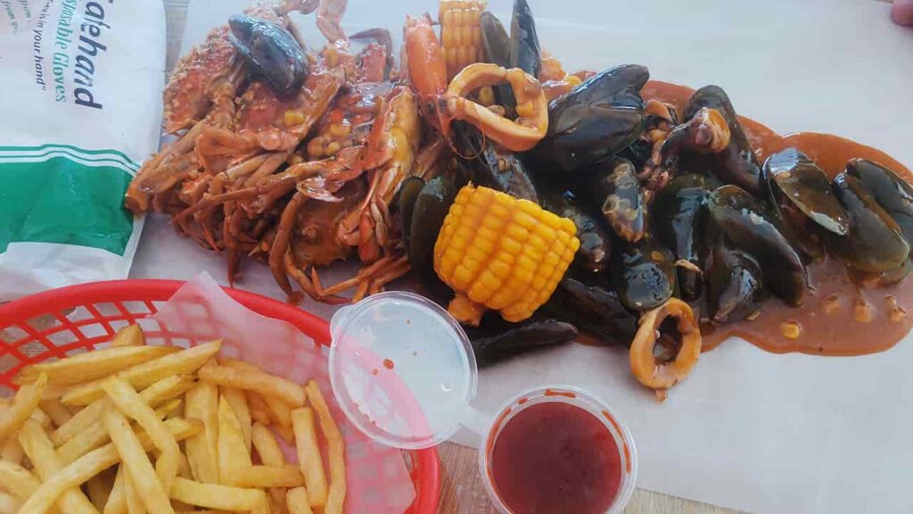 picture of seafood bucket - gentri, seafood restaurant in general trias cavite